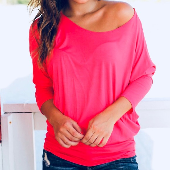 Favorite 3/4 sleeve loose fit dolman top - Picture 3 of 5